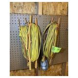 GROUP OF EXTENSION CORDS AND WORK LIGHT