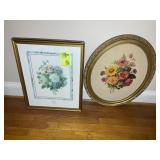 GROUP OF FLORAL THEMED WALL ART, RECTANGLE 17 IN X