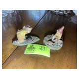 PAIR OF TOM CLARK GNOMES, FREDDY AND JANE