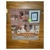 GROUP INCLUDING FRAMED AND MATTED PRINT AND WALL T