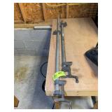 PAIR OF PIPE CLAMPS, 326 IN AND 54 IN LONG