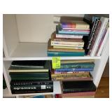 TWO SHELVES OF MISC BOOKS, VARIOUS TITLES AND AUTH