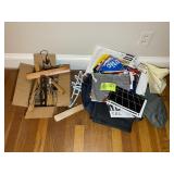 MISC GROUP INCLUDING HANGERS AND GARMENT BAGS