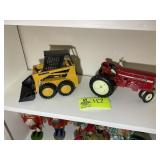 GROUP INCLUDING METAL ERTL JOHN DEERE SKID STEER 6
