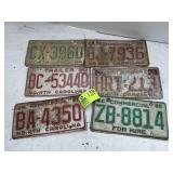 GROUP OF MISC LICENSE PLATES