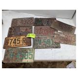 GROUP OF MISC LICENSE PLATES