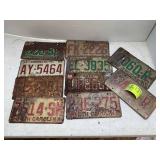GROUP OF MISC LICENSE PLATES
