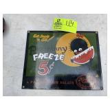 HENDLER'S ICE CREAM SIGN, REPRODUCTION, 11.5 IN X