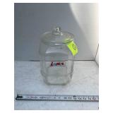 LANCE CRACKERS GLASS COUNTERTOP JAR, 13 IN TALL, L