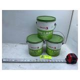 GROUP OF 3 4LB ARMOUR LARD TINS