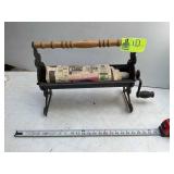 VINTAGE METAL COUNTERTOP PAPER DISPENSER, 17 IN X