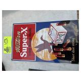 WESTERN SUPER-X ADVERTISING SIGN, APPROX 9 IN X 15
