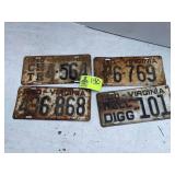 GROUP OF MISC LICENSE PLATES