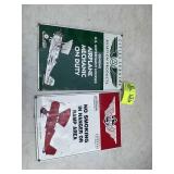 PAIR OF AVIATION THEMED METAL SIGNS, 9.5 IN X 13.5