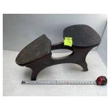 VINTAGE WOODEN SHOE SHINE STOOL