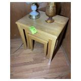 STACKING TABLES, 21 IN X 17 IN X 22 IN