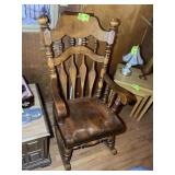 WOODEN ROCKING CHAIR
