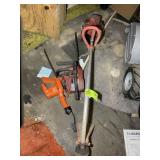 GROUP OF LAWN TOOLS, HOMELITE STRING TRIMMER, CHAI