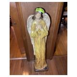 LARGE CERAMIC ANGEL STATUE, 43 IN TALL