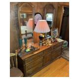 SUMTER 7 DRAWER ONE DOOR DRESSER, 70 IN X 19 IN X