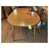 LAMINATE TOP DINING TABLE, 59 IN X 41 IN X 30 IN,