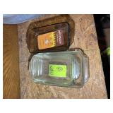 GROUP OF GLASS BAKING DISHES