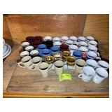 LARGE GROUP OF COFFEE MUGS