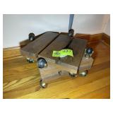 GROUP OF ROLLING PLANT CARTS