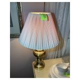 BRASS COLOR TABLE LAMP, 30 IN TALL