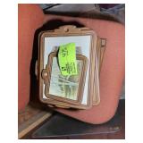 GROUP OF VINTAGE WOODEN WALL PLAQUES APPROX 9 IN X