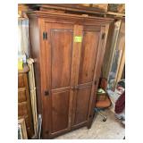 WOODEN 2 DOOR CABINET 36 IN X 23 IN 73 IN