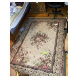 PAIR OF AREA RUGS, 64 IN X 91 IN AND 45 IN X 60 IN
