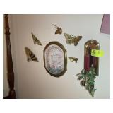GROUP OF DECORATIVE WALL ART, BUTTERFLY'S, ETC