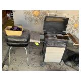 PAIR OF GRILLS, ONE CHARCOLE, ONE GAS