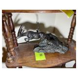 GORHAM 1994 CHEETAH AND GAZELLE FINE BRONZE SCULPT