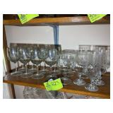 GROUP OF ASSORTED STEMMED GLASSWARE
