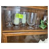 GROUP OF VASES, 10 IN TALL
