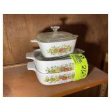 GROUP OF VINTAGE CORINING WARE, THE SPICE OF LIFE,