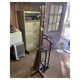 MISC GROUP INCLUDING COAT RACK, DRESSING CADDY, SH
