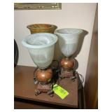 GROUP OF SMALL LAMPS, UP TO 13 IN TALL