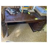 4 DRAWER SINGLE PEDISTAL OFFICE DESK, 60 IN X 30 I