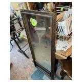 WOOD FRAMED MIRROR 19 IN X 47 IN