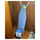 GROUP INCLUDING IRON, IRONING BOARD, BATH SCALE, S