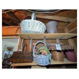 STORAGE ROOM UNDER CARPORT, GROUP INCLUDING WICKER