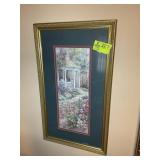 PAIR OF FRAMED FLORAL THEMED PRINTS, BARBARA MOCK,