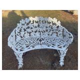 VINTAGE CAST IRON BENCH, 37 IN X 29 IN