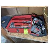 GROUP OF MISC TOOLS, PORTER CABLE 18V CORDLESS DRI