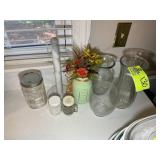 GROUP OF GLASS VASES