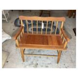 WOODEN BENCH, 36 IN X 18 IN X 32 IN