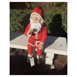 CONCRETE GNOME/SANTA, APPROX 28 IN TALL
